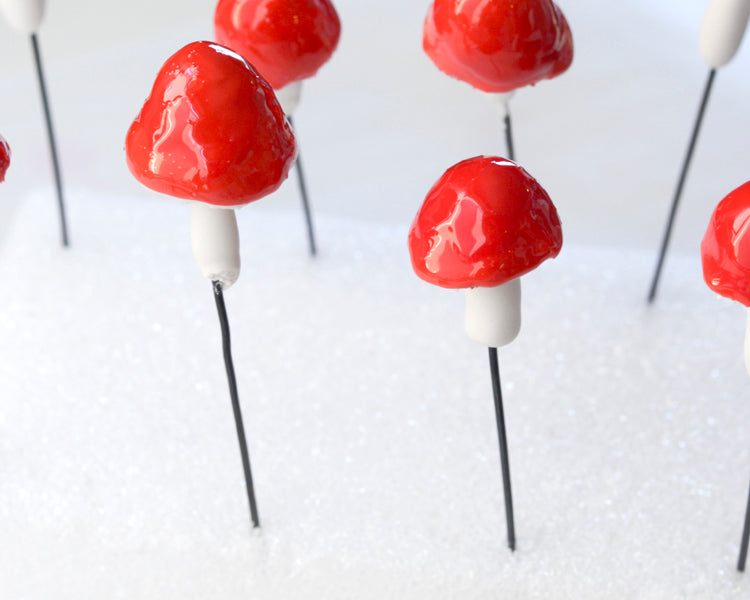 Tutorial: Plaster Fairy Mushroom Picks