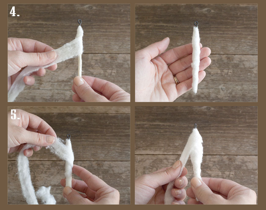 How to Make Spun Cotton Mushrooms