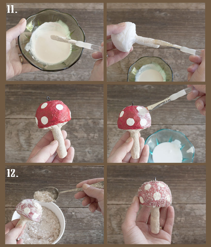 How to Make Spun Cotton Mushrooms