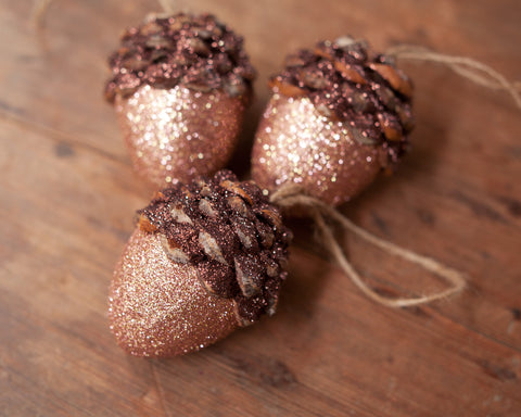 rose gold acorns