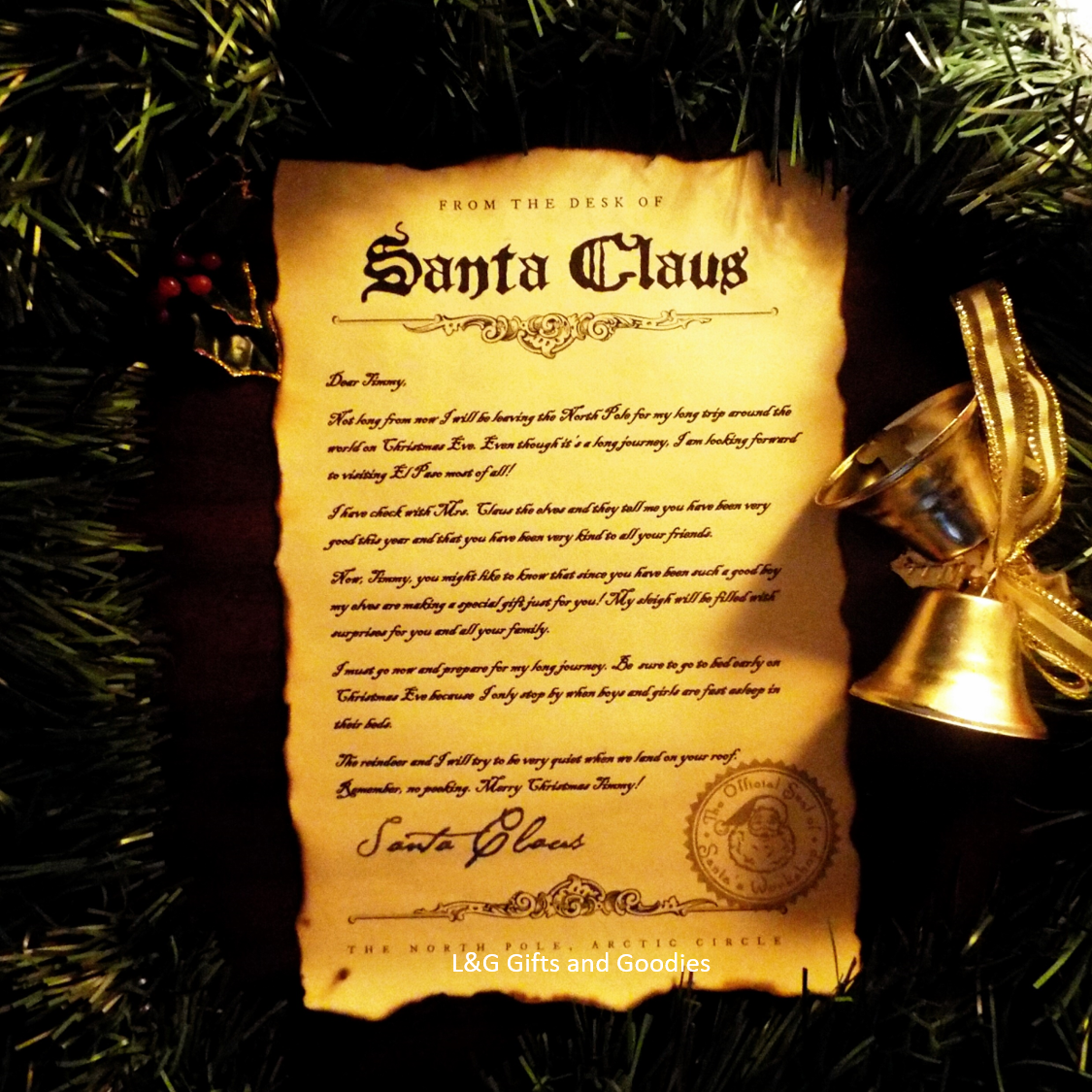 personalized letter from santa claus