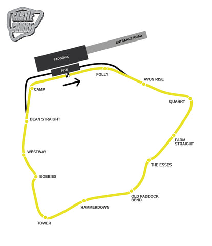 Castle Combe detailed track map