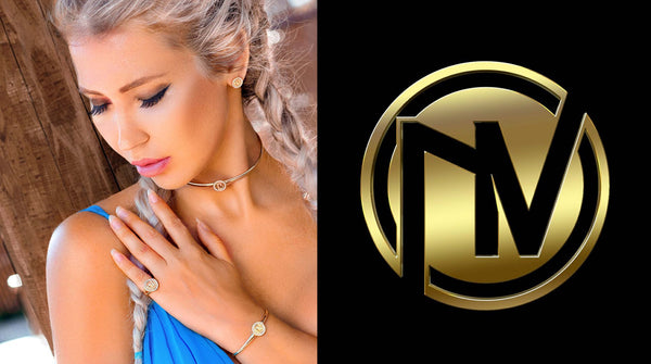 Model wearing Nina Veer jewelry