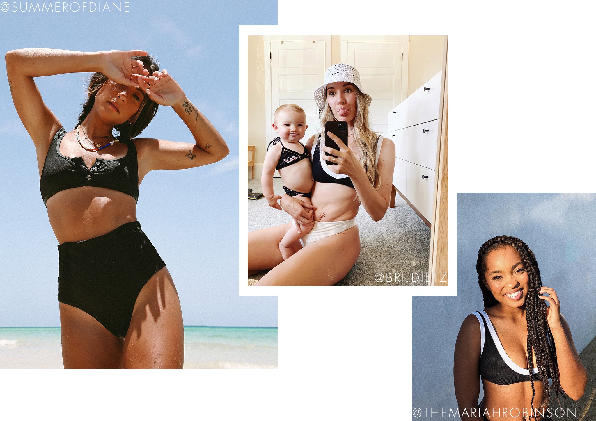 images from instagram of summer of diane, mariah robinson, and bri dietz wearing lspace