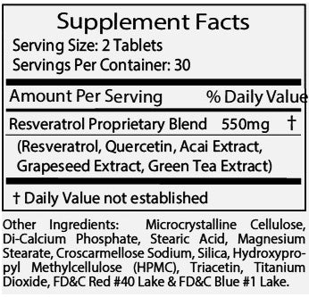 ResveraMD Resveratrol Antioxidants Ingredients