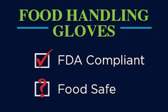 Food handling gloves check boxes