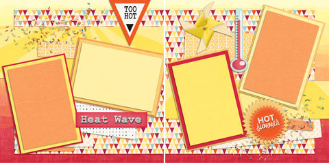 Heat Wave - 2126 - EZscrapbooks Scrapbook Layouts Beach - Tropical, retired, Seasons, Sports, Summer, Vacation