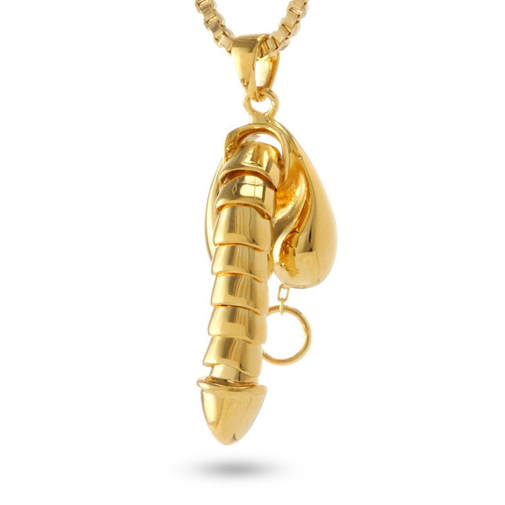 14K Gold / S Erotic Erecting Penis Necklace NKX10944