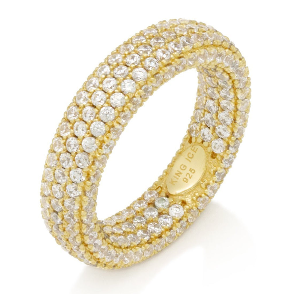 Sterling Silver / 14K Gold / 7 Eternity Ring RGX12872-Gold-7