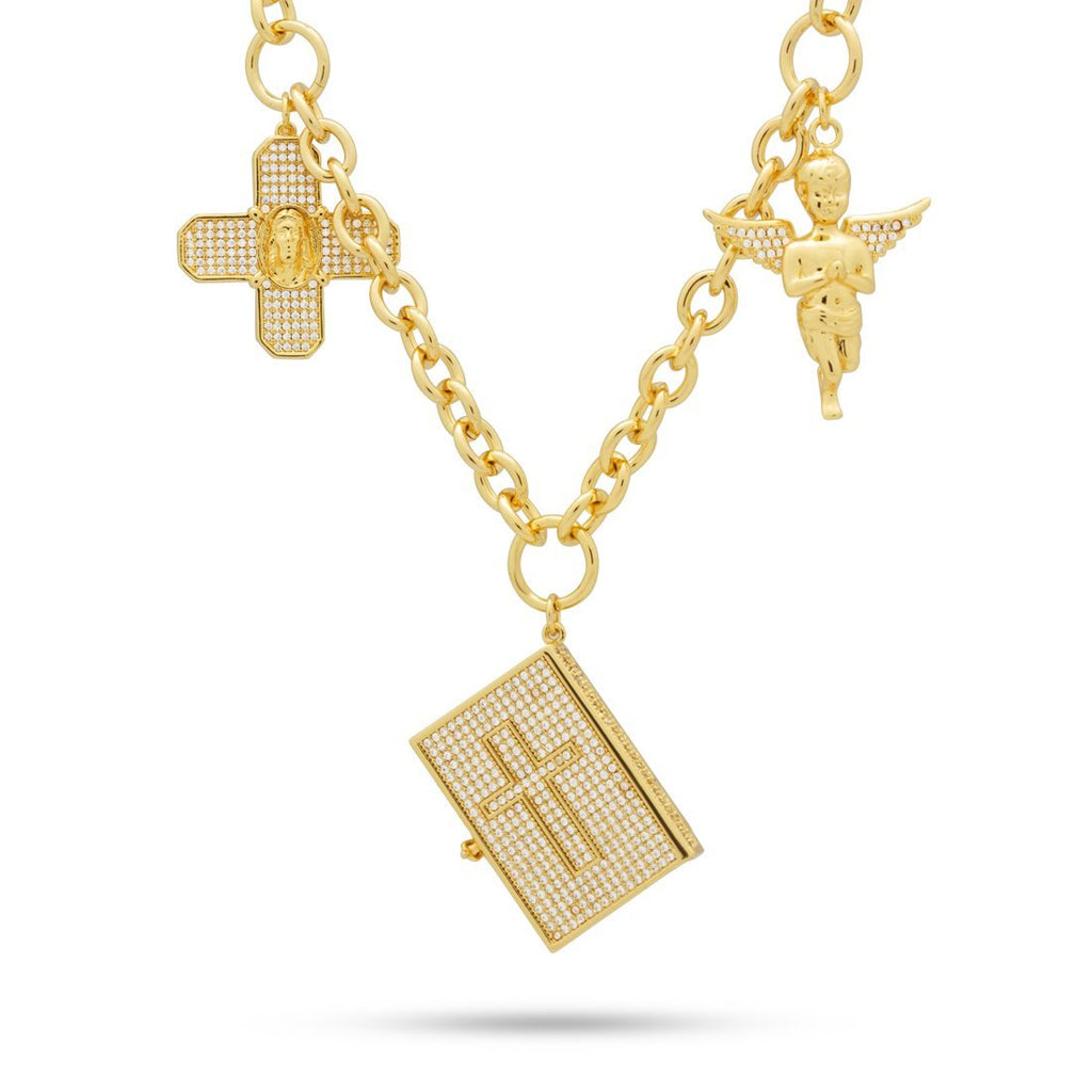 14K Gold The Holy Trinity Necklace NKX14081