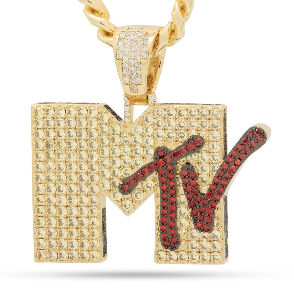14K Gold / L MTV x King Ice - Logo Necklace NKX14323-Large