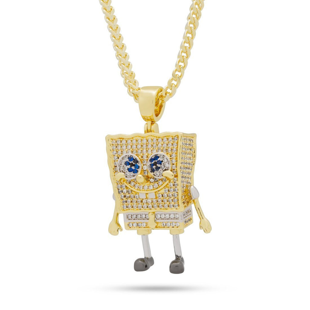 14K Gold / M SpongeBob x King Ice - SpongeBob SquarePants Necklace NKX13172-S