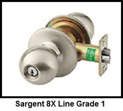 Sargent 8X Series Grade 1