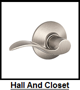 Hall And Closet Lever Locks