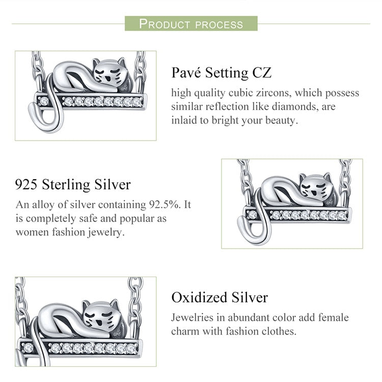 925 Sterling Silver Adorable Cat Star Charm.
