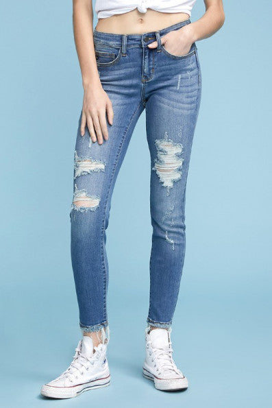 judy blue distressed skinny jeans