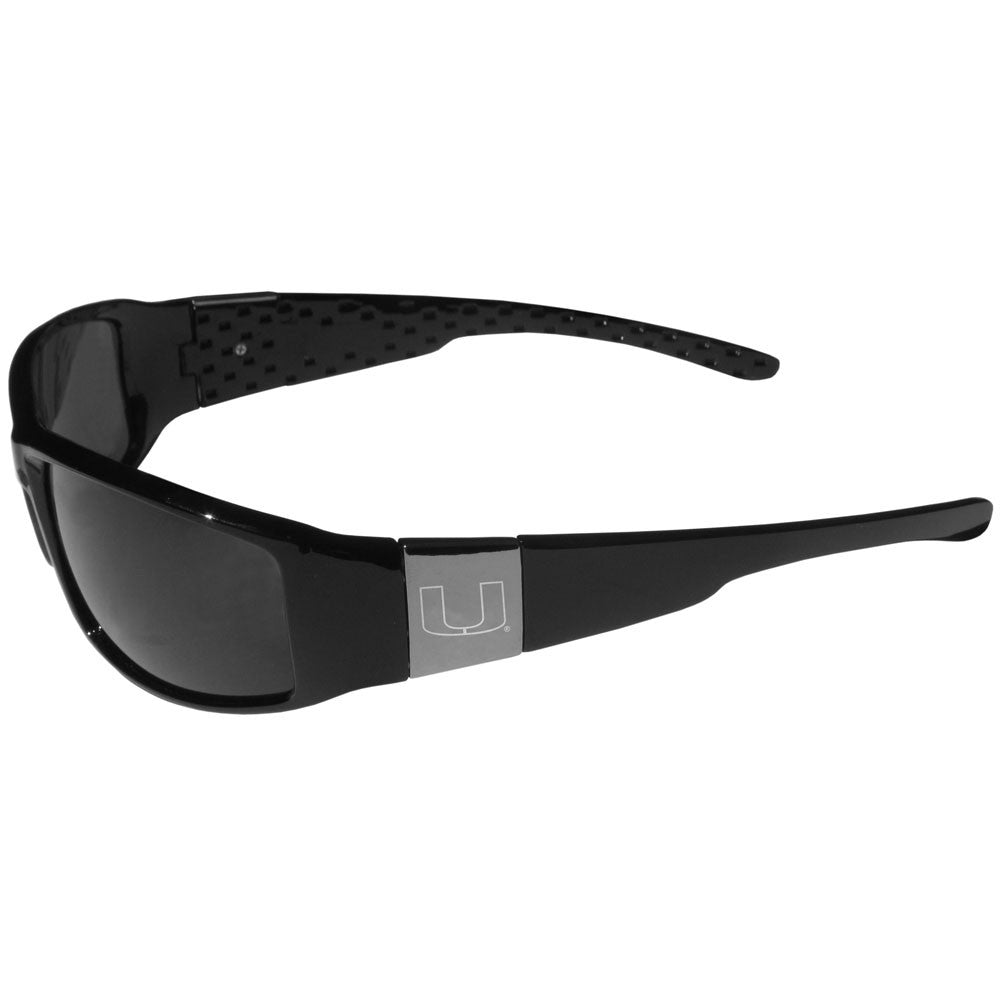 Miami Hurricanes Chrome Wrap Sunglasses