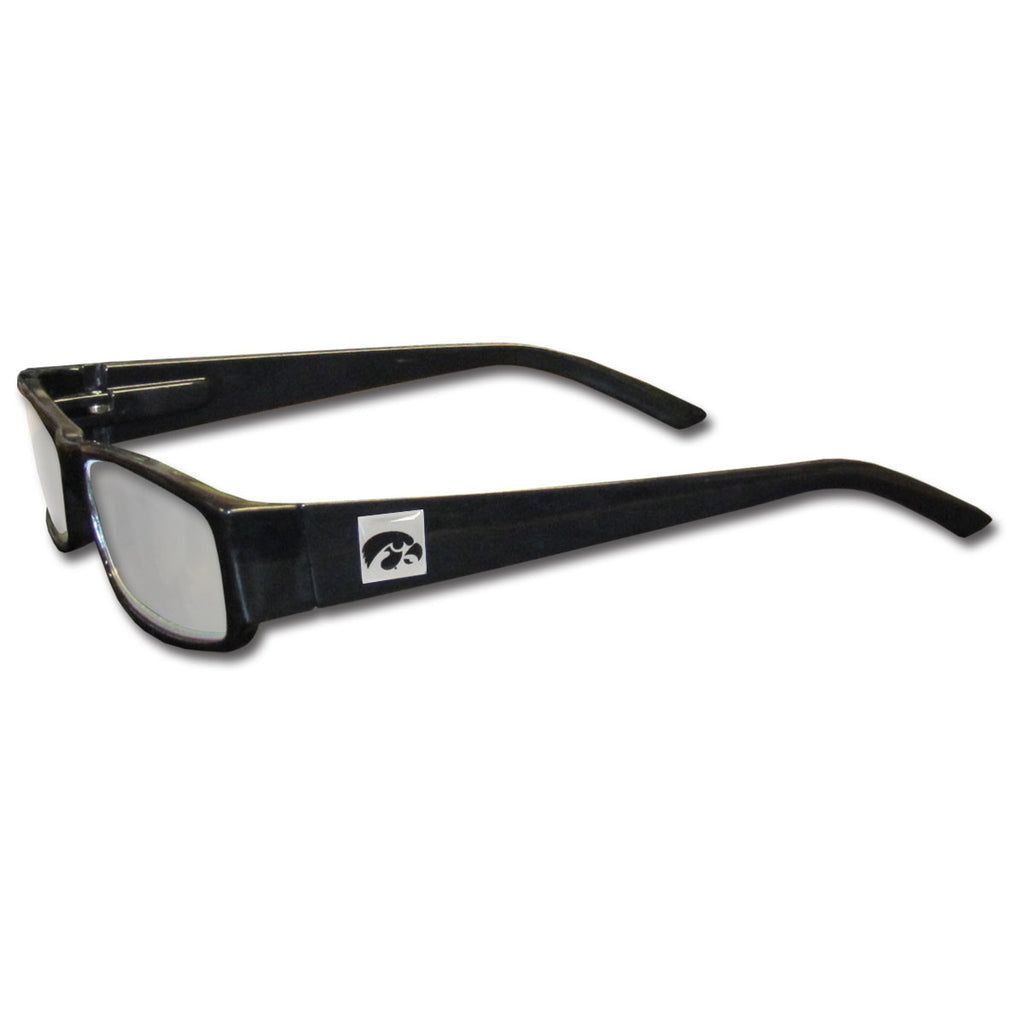 Iowa Hawkeyes Black Reading Glasses +2.25