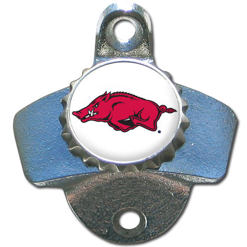 Arkansas Razorbacks Wall Mounted Bottle Opener