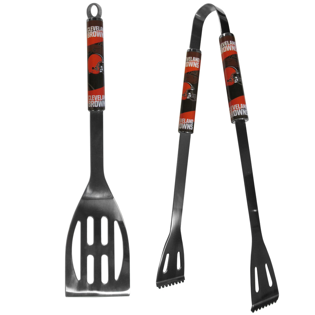Cleveland Browns 2 pc Steel BBQ Tool Set