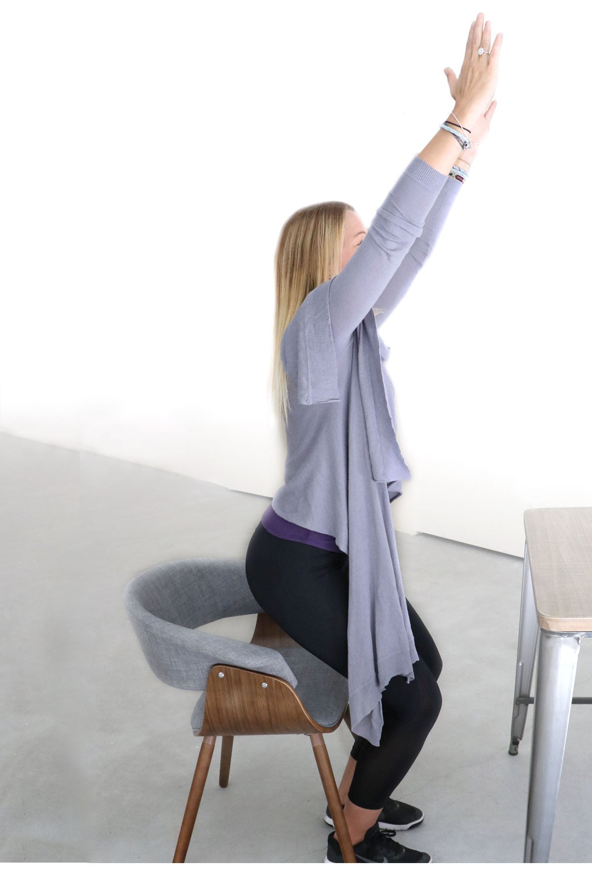 5. Chair Pose/Utkatasana 