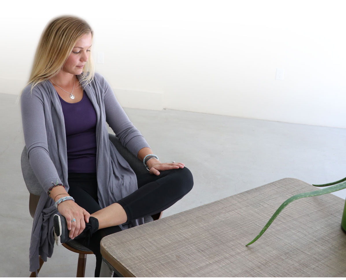 Chair Yoga - Seated Pigeon Pose