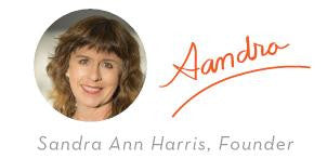 Image of signature of Sandra Harris, ECOlunchbox founder 