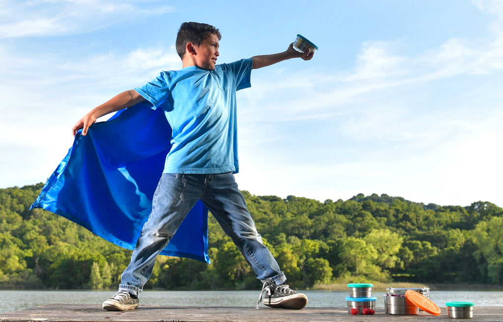 ECOlunchbox Superhero Saving the Planet With Waste-Free Stainless Steel Food Containers