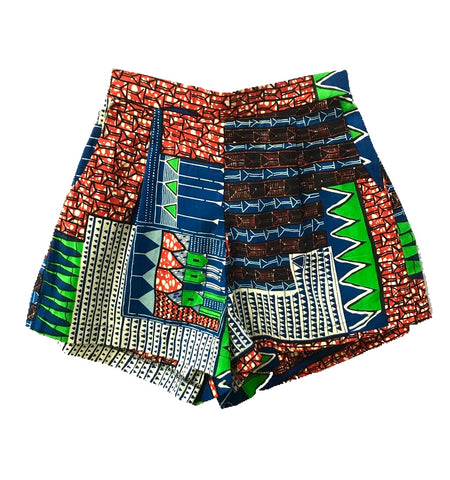 African Print Hana Shorts