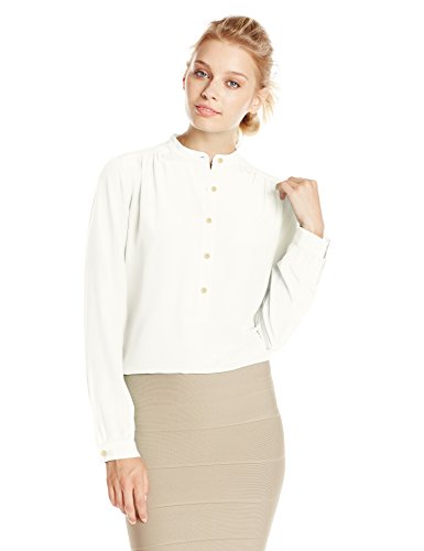 BCBGMAXAZRIA Women's Marteena Long-Sleeve Peasant Blouse
