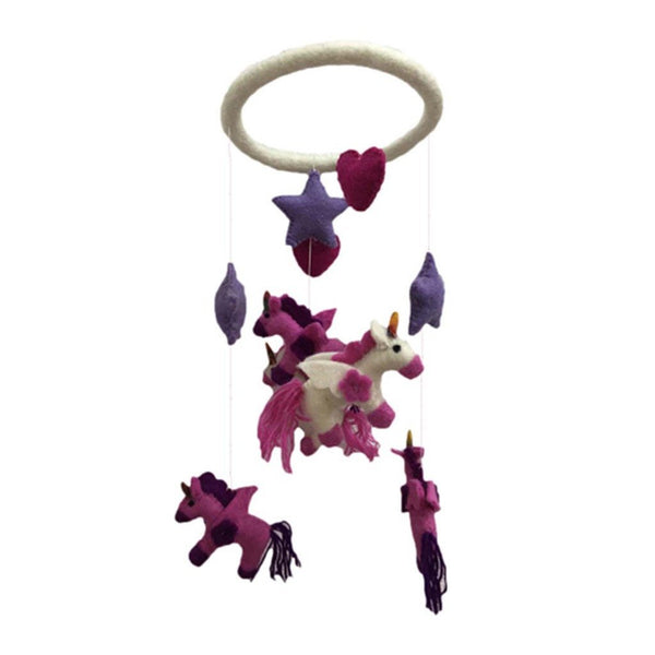 Felt Unicorn Mobile - - Good World Goods