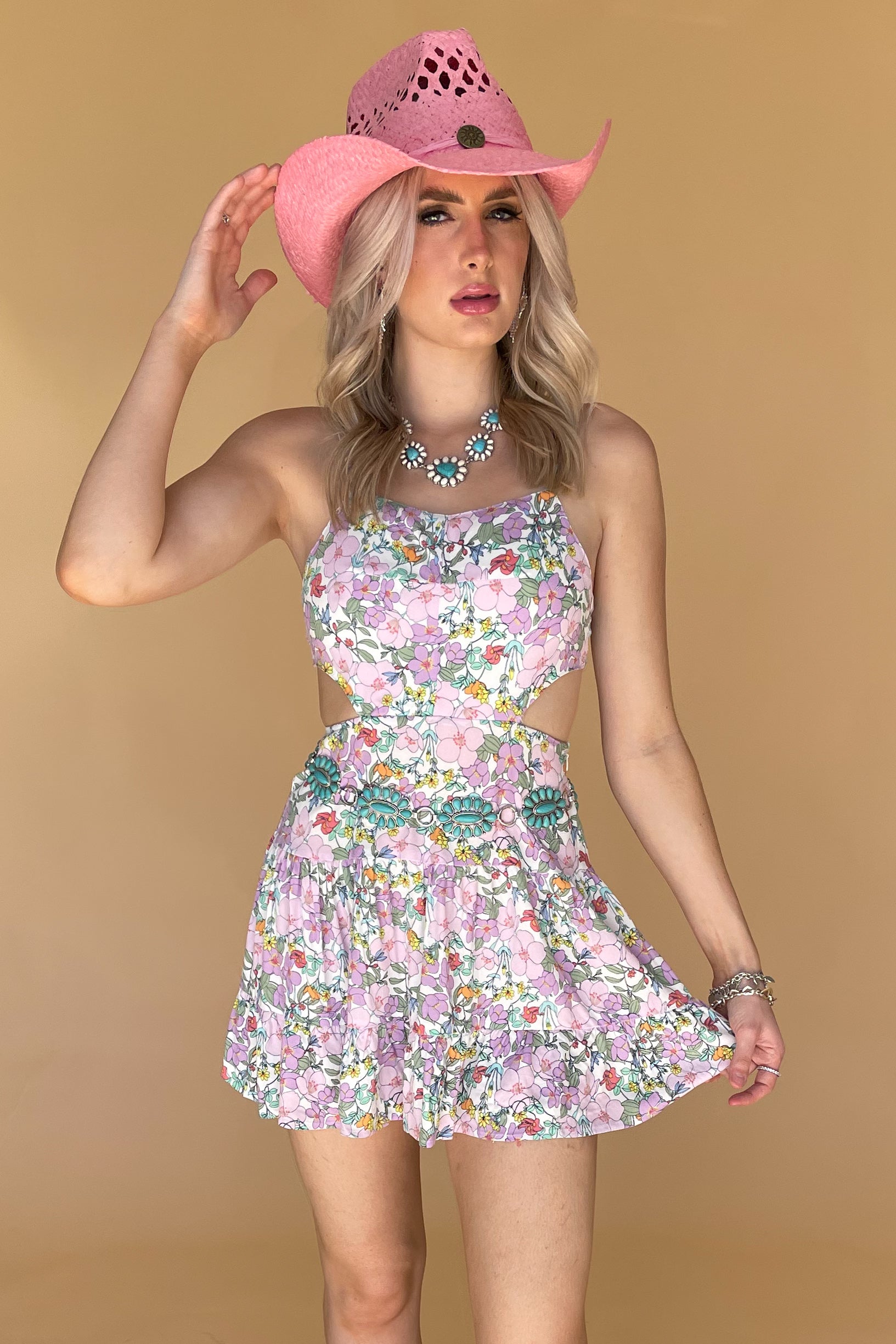 Italian Garden Dress-Lavender