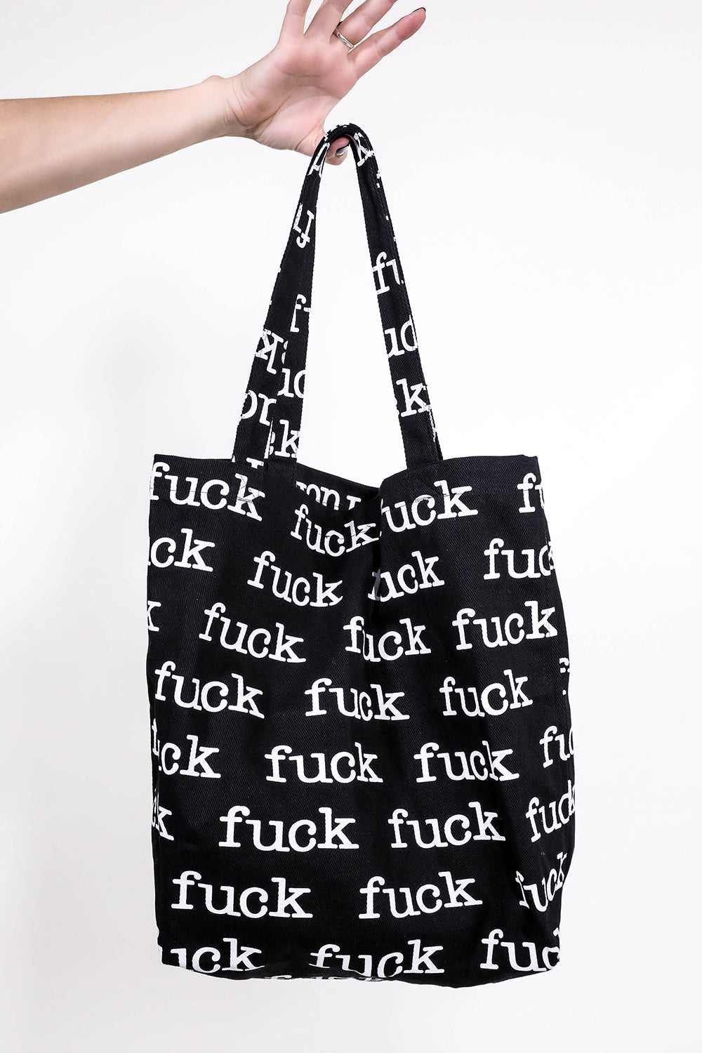 13SS SUPREME Fuck design Denim Tote bag | nate-hospital.com