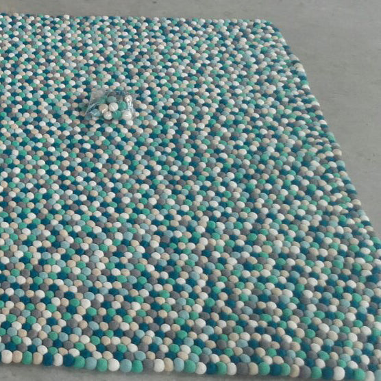 custom felt ball rug