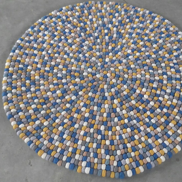 custom felt ball rug