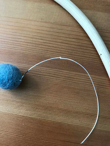 how to make a felt ball mobile