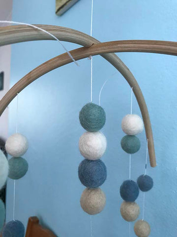 how to make nursery baby mobile 