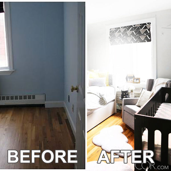 before after nursery design