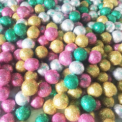glitter felt balls