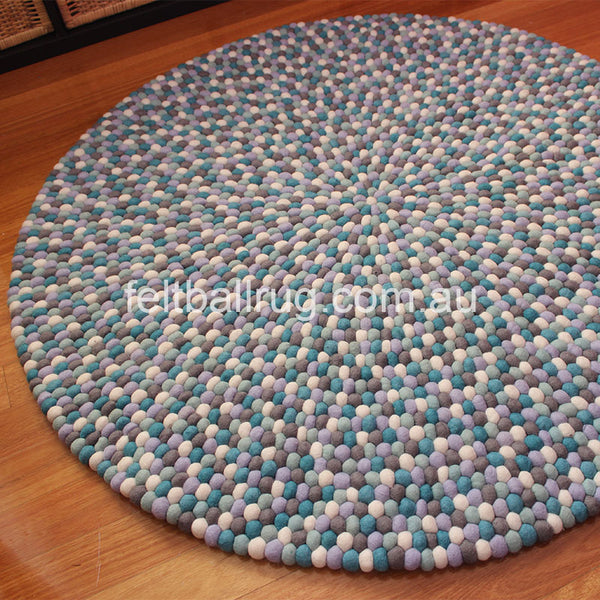 lagoon felt ball rug