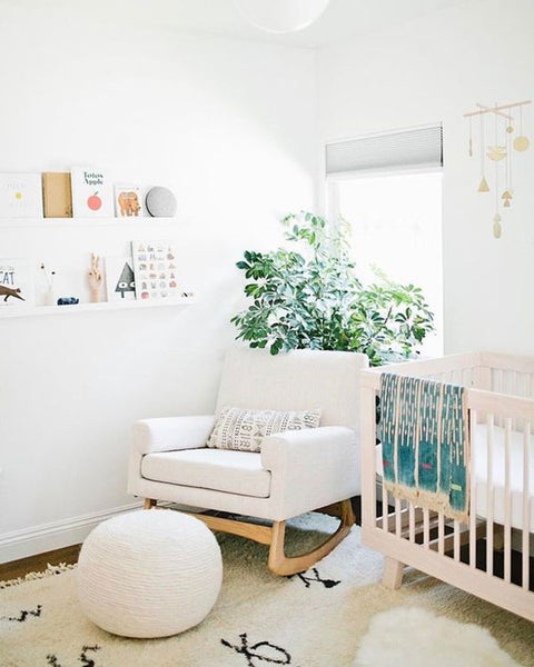 neutral and natural nursery design theme