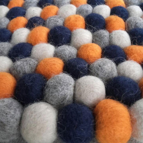 felt ball rug custom