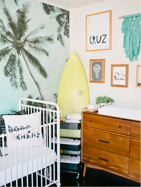 boys nursery design surf