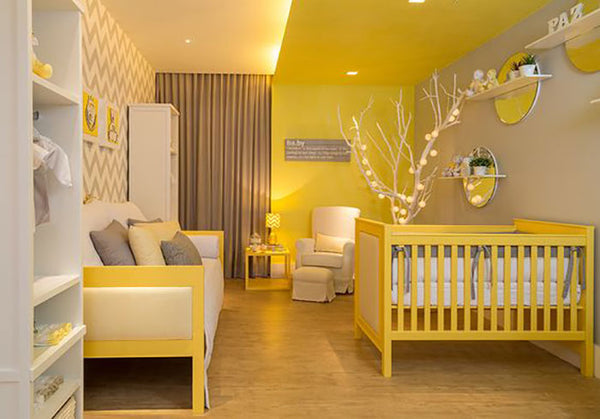 yellow nursery design