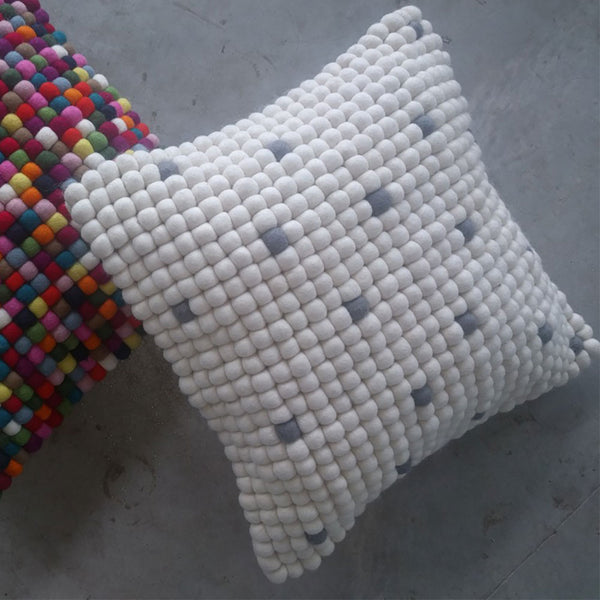 felt ball cushion