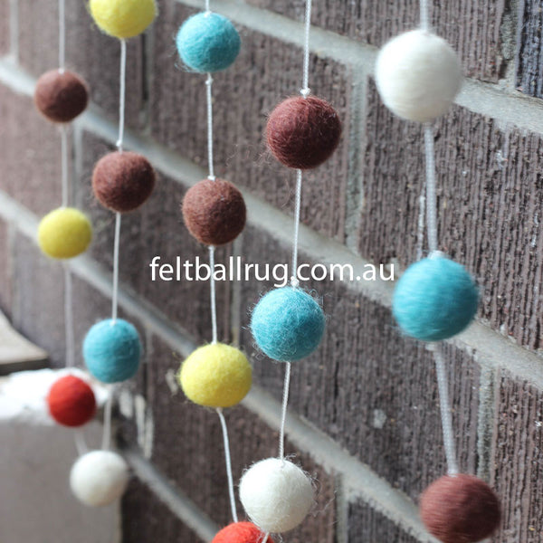 felt ball garland