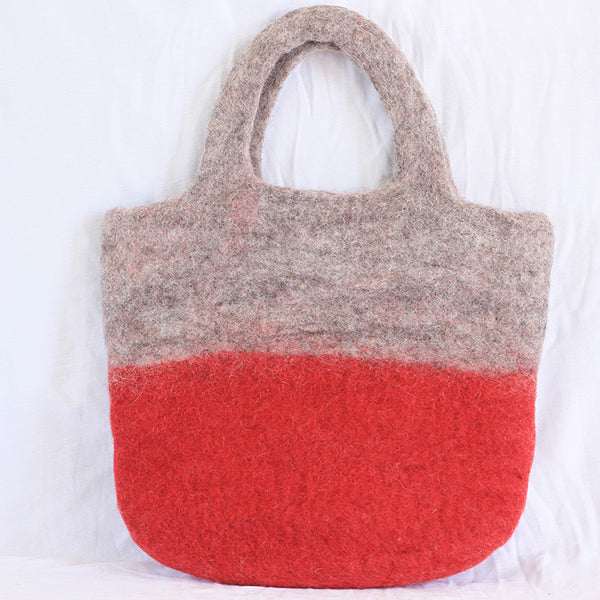 felt handbag