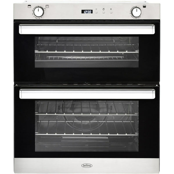 Belling 444444793 BI702G Gas Built Under Double Oven With Cook-to-off