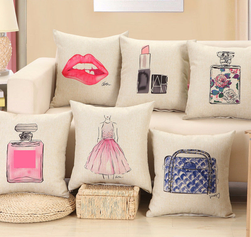 glam throw pillows