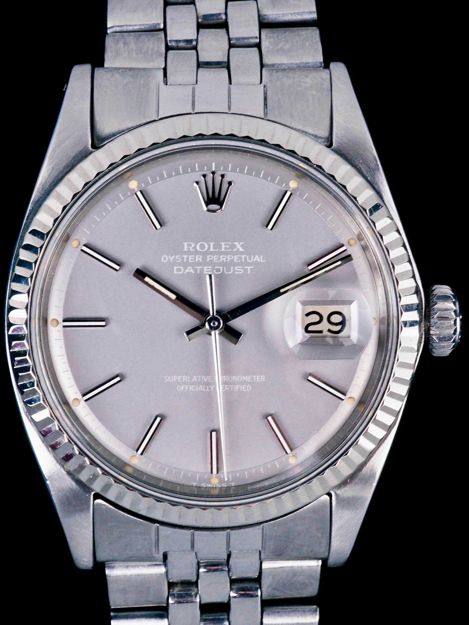 rolex 1601 grey dial